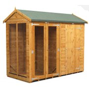 Power 8x4 Apex Summer House with 4ft Side Store